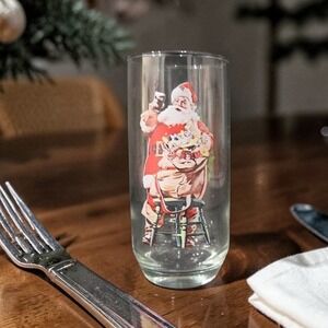 Coca Cola Santa Christmas Tumbler, Haddon Sundblom Art, Series II Collectible‎